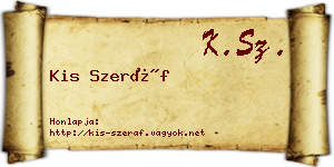 Kis Szeráf névjegykártya
